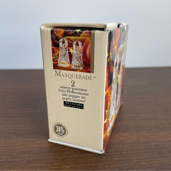 Cristal D’arques Masquerade Crystal Salt & Pepper Shakers - Picture 8 of 10